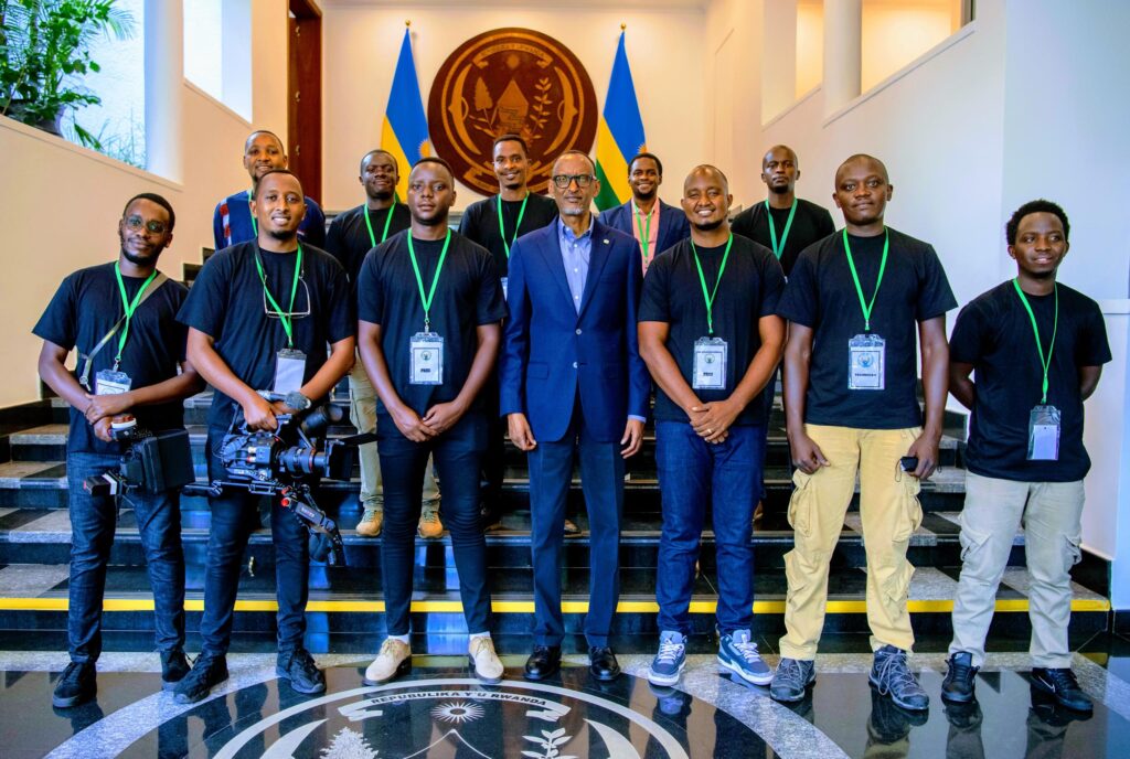 The Pace Production team at work in Kigali